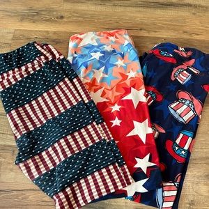 🇺🇸 Patriotic LuLaRoe Lot (3) TC 🇺🇸